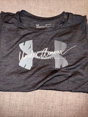 Under Armour Dark Gray Graphic Logo Tee